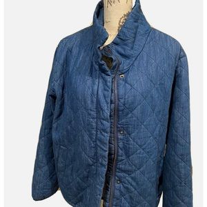 OLD NAVY Women’s Plus Size Blue Bomber Jacket / Coat US Size XL